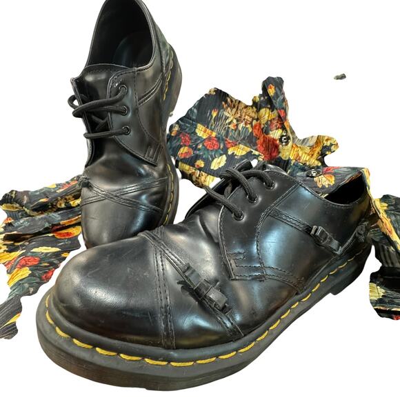Dr. Martens Size 10 1461 Womens Bow Smooth Leather Oxford Shoes in Black - Picture 16 of 16
